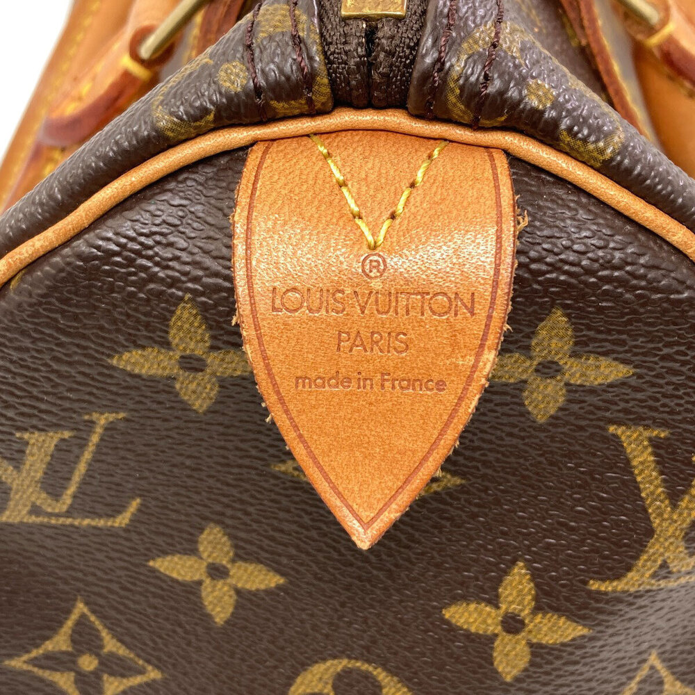 Louis Vuitton Speedy Top Handle Bag Monogram Canvas Brown